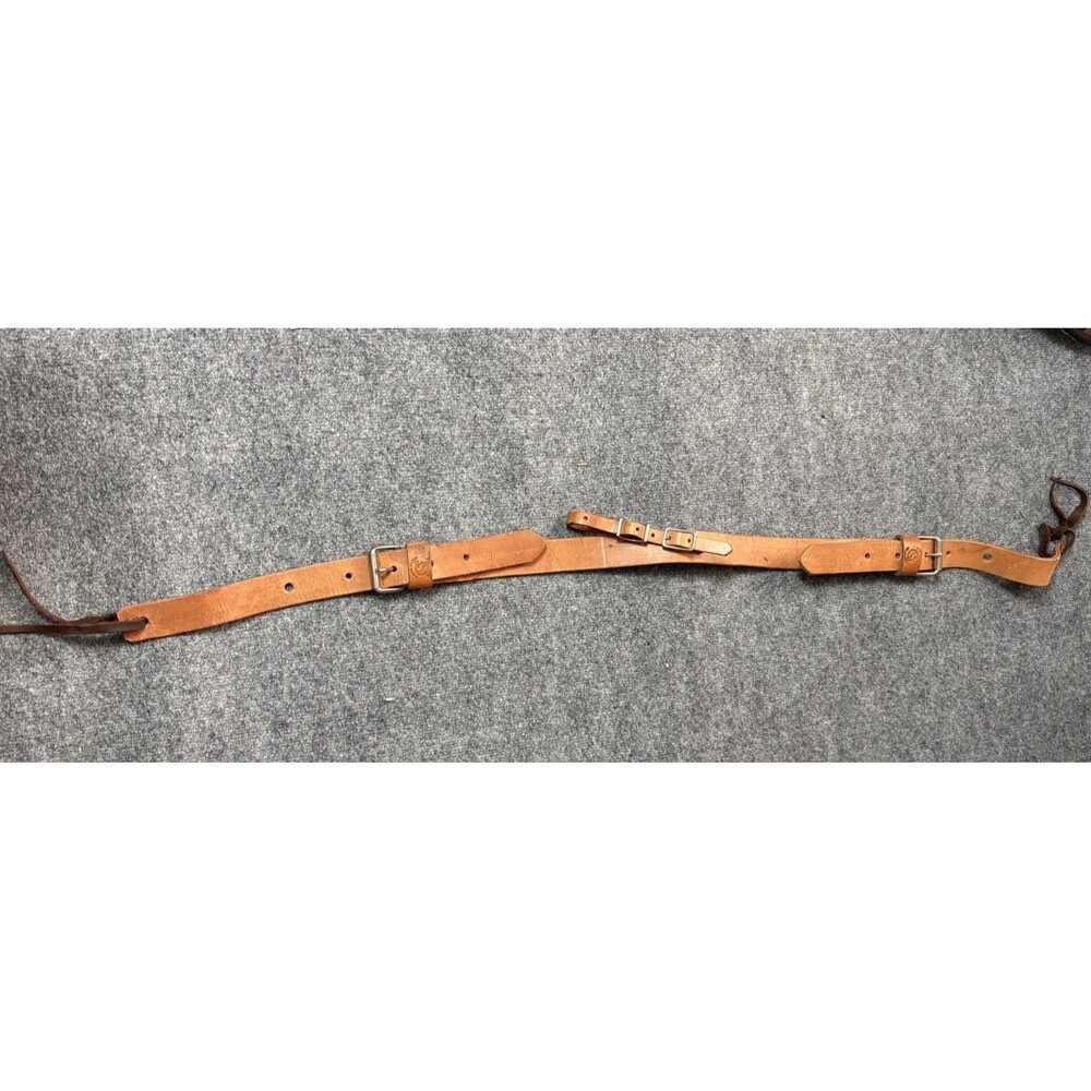 Leather Western Back Cinch Flank Girth Tan Horse Saddle Strap Adjustable Tack